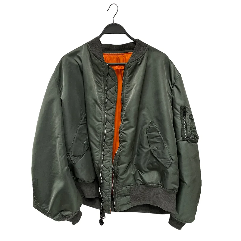 ALPHA INDUSTRIES/Flight Jkt/XL/Nylon/KHK/MA-1 flight jacket